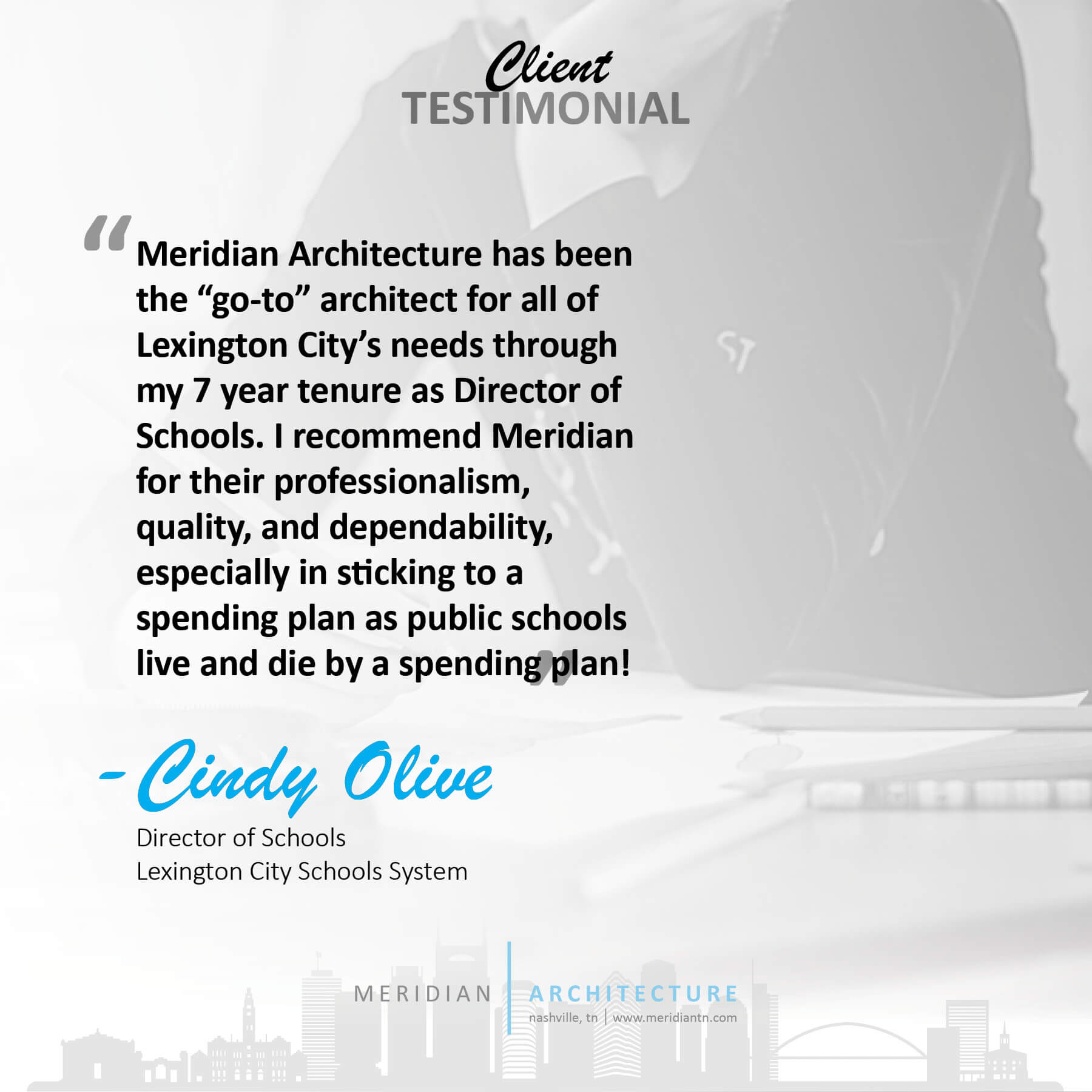 Client testimonial — Cindy Olive